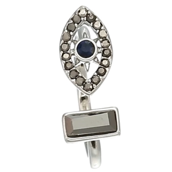 rebecca minkoff // multi-stone evil eye ring - Picture 3 of 5